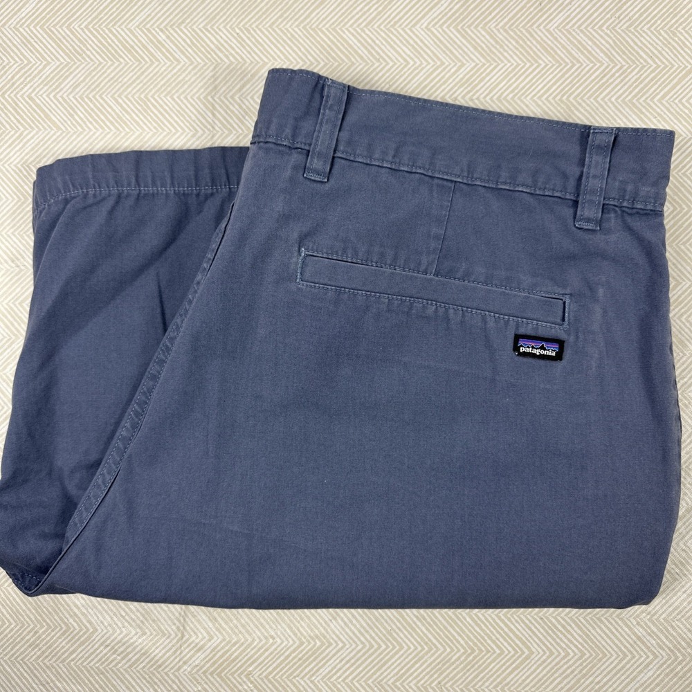 Patagonia All Wear Chino Shorts Mens 38 Blue Gray 10"‎ Organic Cotton